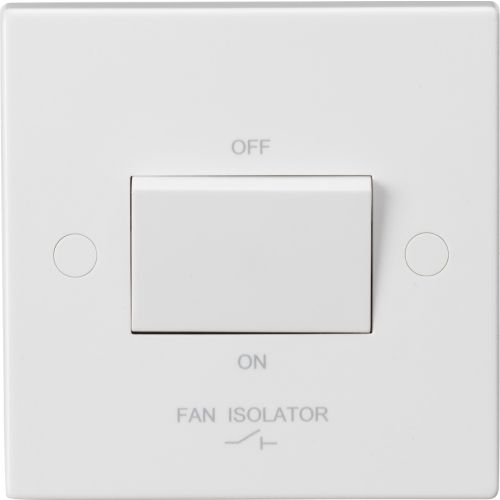 KNIGHTSBRIDGE SQUARE EDGE 3-POLE FAN ISOLATOR SWITCH