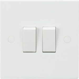 KNIGHTSBRIDGE SQUARE EDGE 2G 2W SWITCH