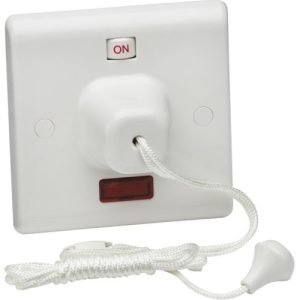 KNIGHTSBRIDGE SQUARE EDGE 1G 45A PULL SWITCH