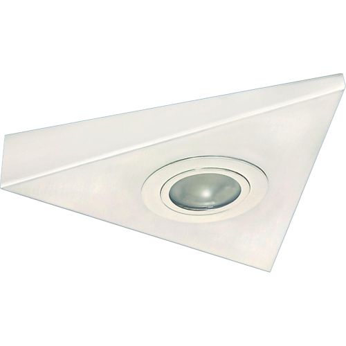 KNIGHTSBRIDGE IP20 MINI TRIANGULAR UNDER CABINET FITTING IN WHITE