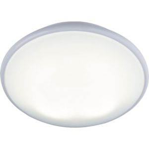 KNIGHTSBRIDGE IP20 28W 2D HF BULKHEAD WITH OPAL DIFFUSER AND WHITE BASE