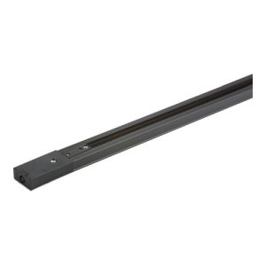 KNIGHTSBRIDGE 230V 10A SINGLE CIRCUIT TRACK BLACK 1MTR