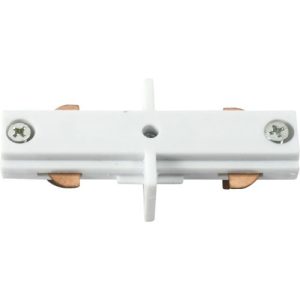 KNIGHTSBRIDGE 230V TRACK IN-LINE CONNECTOR - WHITE