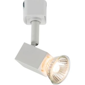 KNIGHTSBRIDGE 230V GU10 TRACK SPOTLIGHT - WHITE