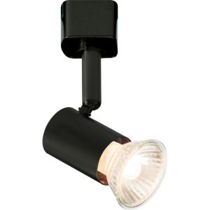 KNIGHTSBRIDGE 230V GU10 TRACK SPOTLIGHT - BLACK
