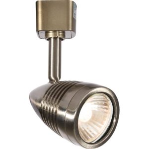 KNIGHTSBRIDGE 230V GU10 TRACK SPOTLIGHT - BRUSHED CHROME