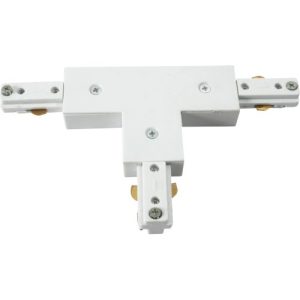 KNIGHTSBRIDGE 230V TRACK T-CONNECTOR - WHITE