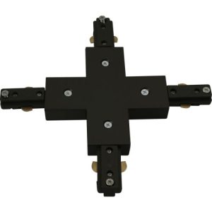 KNIGHTSBRIDGE 230V TRACK X-CONNECTOR - BLACK