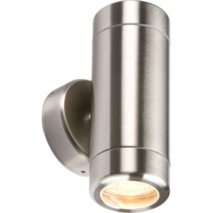 KNIGHTSBRIDGE 230V IP65 STAINLESS STEEL UP & DOWN LIGHT GU10 FITTING