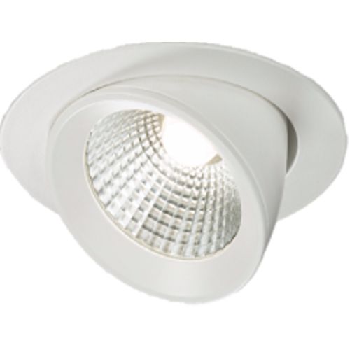 KNIGHTSBRIDGE 230V 15W ROUND LED RECESSED ADJUSTABLE DOWNLIGHT