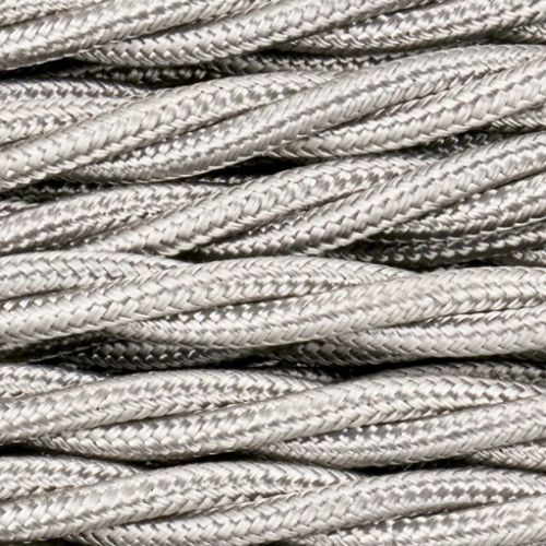 0.75MM 3C GREY TWISTED BRAIDED CABLE PER MTR