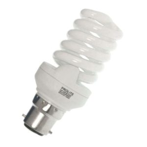 CFL SPIRAL 20W BC 240V DAY LIGHT 6400K