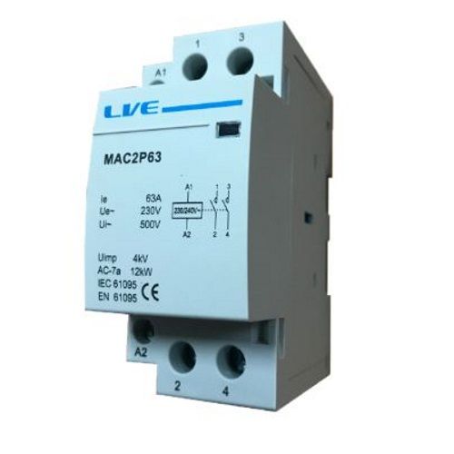LIVE 63A (12KW) 2-N/O AC CONTACTOR