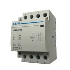 LIVE 63A (40KW) 4-N/O AC CONTACTOR