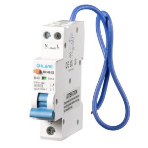 LIVE 16A 30mA B-TYPE SINGLE MODULE RCBO