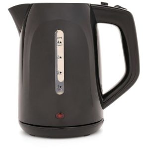 KitchenPerfected 1L 1100W 4 CUP CORDLESS KETTLE - BLACK