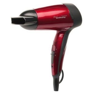 PAUL ANTHONY 1200W TRAVEL HAIR DRYER - HOT RED