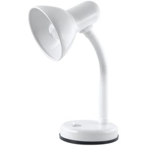 LLOYTRON WHITE FLEXI DESK LAMP