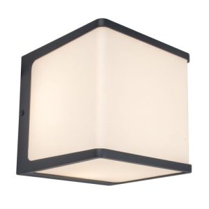 LUTEC DOBLO CHARCOAL GREY WALL LIGHT