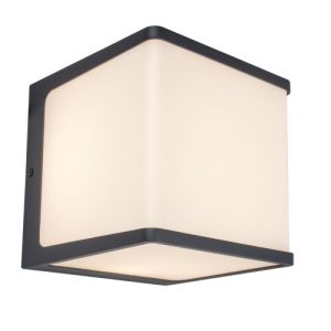 LUTEC DOBLO CHARCOAL GREY WALL LIGHT