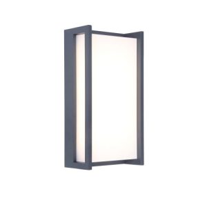 LUTEC QUBO DARK GREY WALL LIGHT