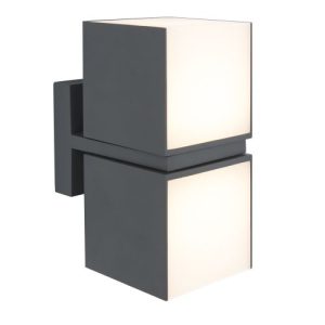 LUTEC CUBA DARK GREY WALL LIGHT