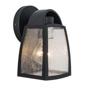 LUTEC KELSEY BLACK WALL LIGHT