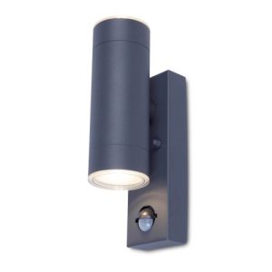 LUTEC GRANGE PIR GRAPHITE WALL LIGHT