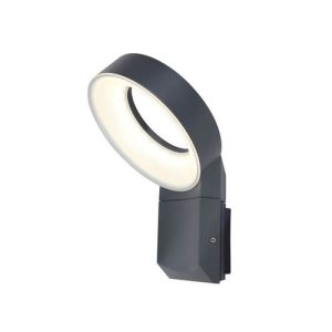 LUTEC MERIDIAN DARK GREY WALL LIGHT