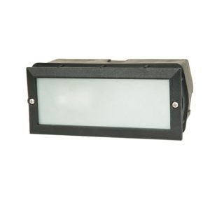 LUTEC GEMMA BLACK WALL LIGHT