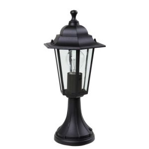 LUTEC CORNICHE BLACK STANDING LIGHT