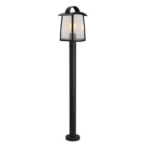 LUTEC KELSEY BLACK BOLLARD LIGHT