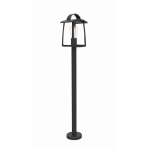 LUTEC KELSEY BLACK BOLLARD LIGHT