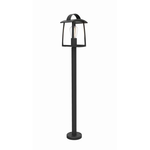 LUTEC KELSEY BLACK BOLLARD LIGHT