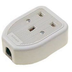 1G 13A RUBBER TRAILING SOCKET WHITE (RS001)