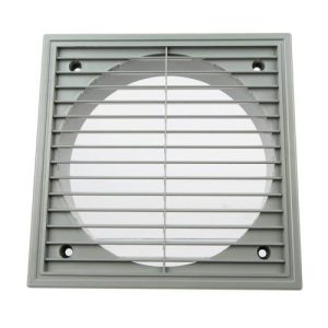 6" FIXED LOUVRE GRILL GREY