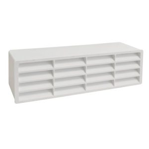 MANROSE 110 X 54 WHITE GRILL FLAT DUCT
