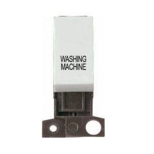 CLICK MINIGRID MOULDED PRINTED MODULES 13A 10AX DP SWITCH WH "WASHING MACHINE"