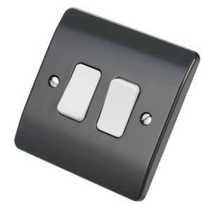 MK LOGIC GRAPHITE 2G 2W SWITCH