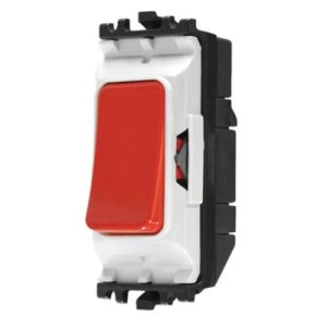 MK 20A 1-WAY GRID SWITCH RED ROCKER