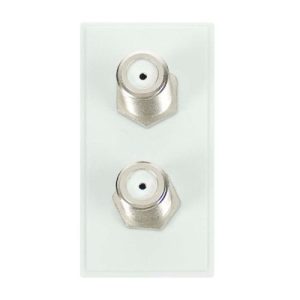 CLICK NEW MEDIA MATT SINGLE MEDIA MODULES DOUBLE FEM. SAT. F TYPE MATT WH