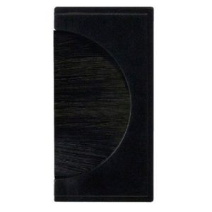 CLICK NEW MEDIA MATT SINGLE MEDIA MODULES 25X50MM BRUSH MODULE BLACK/BLACK BRUSH