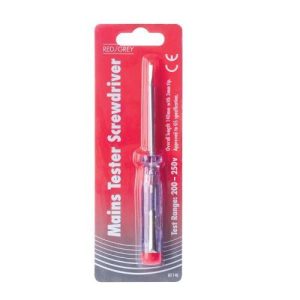 MAINS TESTER SCREWDRIVER 140MM CARDED (2182)