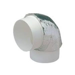 NATIONAL VENT 125MM INSULATED 90DEG BEND
