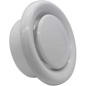 5" CIRCULAR CEILING GRILL WITH VALVE