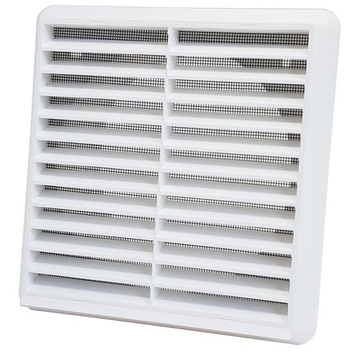 150MM LOUVRED GRILL WITH FLY-SCREEN BROWN