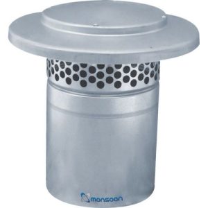 MONSOON 100MM GALVANISED STEEL ROOF COWL