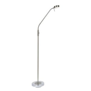 OAKS POL CHROME MODERN FLOOR LAMP