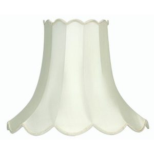 OAKS SCALLOP SHADE 18" IVORY