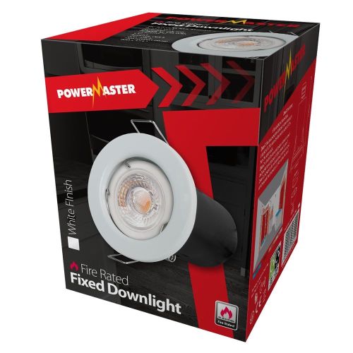 DOWNLIGHT (65MM CUT) GU10 FIRE RATED WH